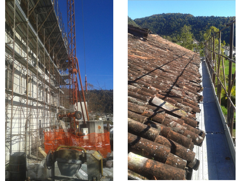 CANTIERE 4 - Esempio di ristrutturazione con adeguamento sismico di un tetto
